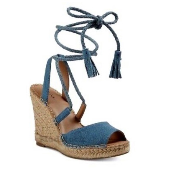 Merona Shoes - MERONA Ankle Tie Wedge Heels